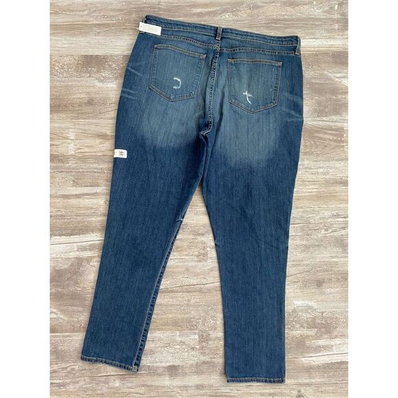 Arizona Hi-Rise Skinny Jeans Ankle Cropped Distressed Women’s Plus Size 23 - Picture 4 of 6